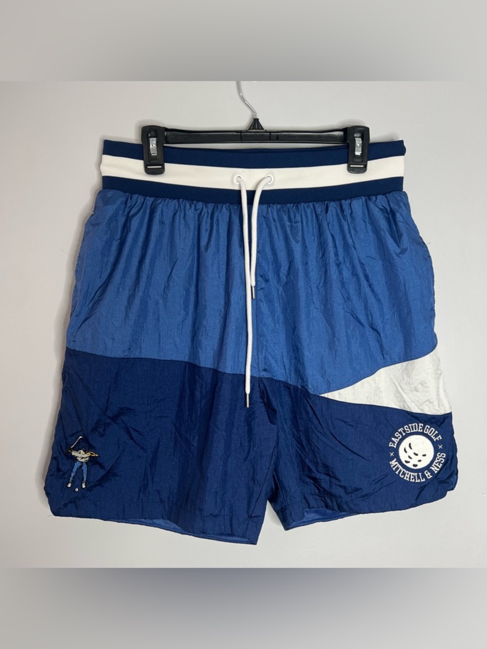 Eastside Golf x Mitchell & Ness Nylon Shorts Mens Large Blue